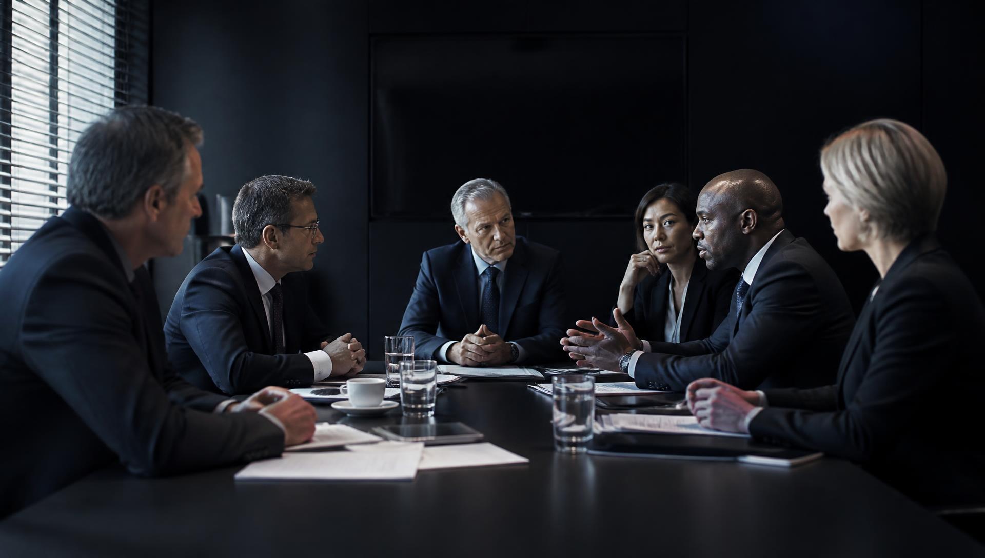 Comité de direction en séance de travail